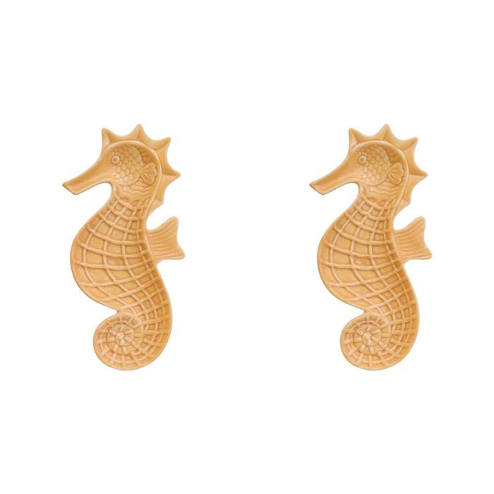 2PK LVD Seahorse Plate Ceramic Home/Lounge Decor 22cm Spice