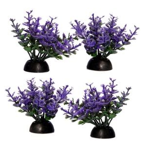 Aqua One Ecoscape Foreground Catspaw Purple Plastic Plant - 4pk (28358)
