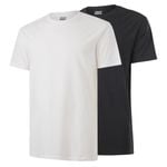 Hard Yakka White / Charcoal Core Tee Bundle - 2 Pack - XL