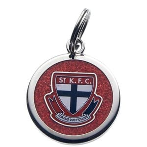Afl Pet Id Tag - St Kilda Saints - Engravable - 25mm Diameter