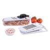 Appetito 6 Piece Multi Slicer & Grater Set 4 Blades Vegetable Cutter White