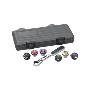 GEARWRENCH 7 Piece 3/8” Drive 6 Point Magnetic Oil Drain Plug Metric Socket Set