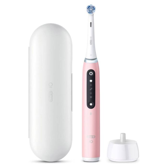 Oral-B iO 5 Personalised Clean Electric Toothbrush w/ Travel Case - Pink