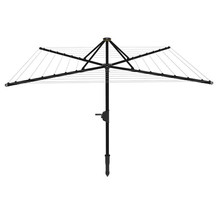 Daytek MK2 M48 Rotary Clothesline - Anthracite Black