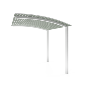 Exterior Life 4.5m Miami Curved Pearl White/Woodland Grey Pergola