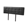 Palermo PU Leather King Bed Deluxe Headboard - Black