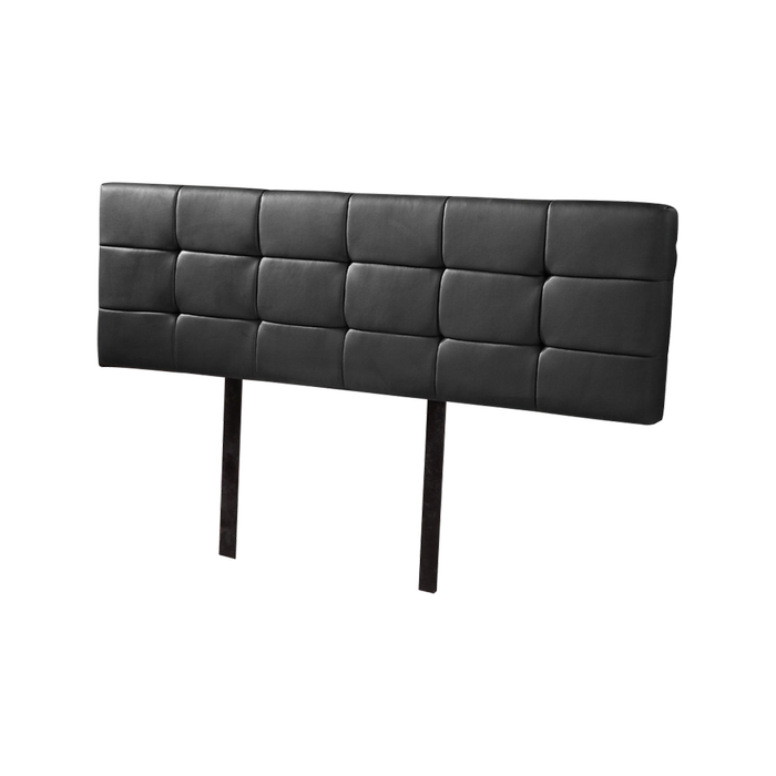 Palermo PU Leather King Bed Deluxe Headboard - Black