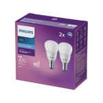 Philips B35 B15 LED 470Lm Cool Daylight 5W Fancy Round - 2 Pack