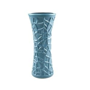 ANYDECO Flower Vase Blue Large Geometric Nordic Style Pot Home Decor
