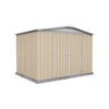 Absco Sheds 3.0 x 2.18 x 2.06m Classic Cream Regent Double Door Garden Shed