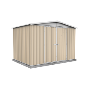 Absco Sheds 3.0 x 2.18 x 2.06m Classic Cream Regent Double Door Garden Shed