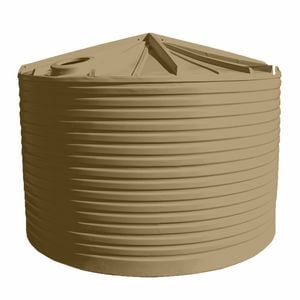 Clark Tanks 22000L Round Poly Water Tank - Desert Haze