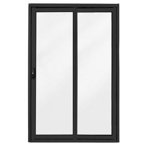 Polar Eco-View Windows 2145 x 1410mm Black Aluminium Sliding Door Kit - Black