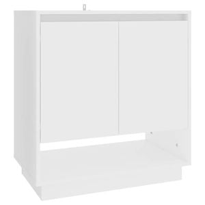 vidaXL Sideboard White Side Cabinet Storage Home Organiser