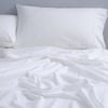 Canningvale King Bed Vintage Softwash Cotton Fitted Sheet Set White