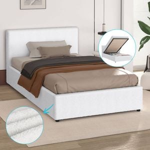 ALFORDSON Bed Frame Gas Lift Storage Single