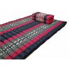 Roll Up Foldable Mattress - Handmade Thai Daybed & Yoga Mat - Red