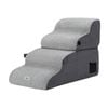 i.Pet 2-in-1 Dog Stairs and Bed Non-Slip Washable Grey