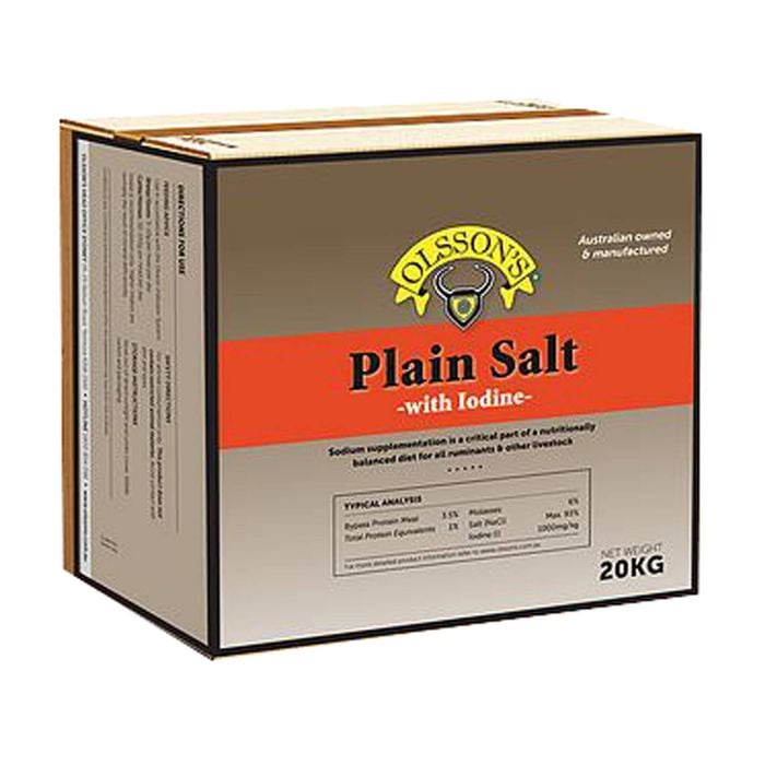 Olsson Plain Salt w/ Iodine Livestock Supplement 25kg