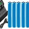 [combo] 8 Pack 18650 3.7v Rechargeable Batteries + Multi Charger | Fast Charging Lithium Li Ion 3600mah