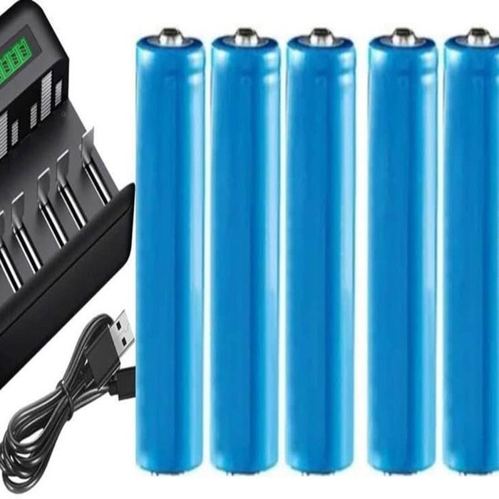 [combo] 8 Pack 18650 3.7v Rechargeable Batteries + Multi Charger | Fast Charging Lithium Li Ion 3600mah