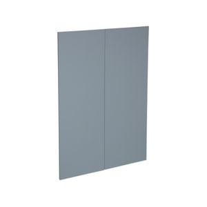Kaboodle 900mm Modern Danish Blue Medium Pantry Doors - 2 Pack - Modern