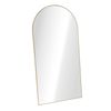 Oikiture Arched Full Length Mirror Floor Mirrors 200x100cm Gold
