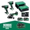 Hikoki 18V 3 Piece Brushless Combo Kit KC18DDBL2(HCZ)