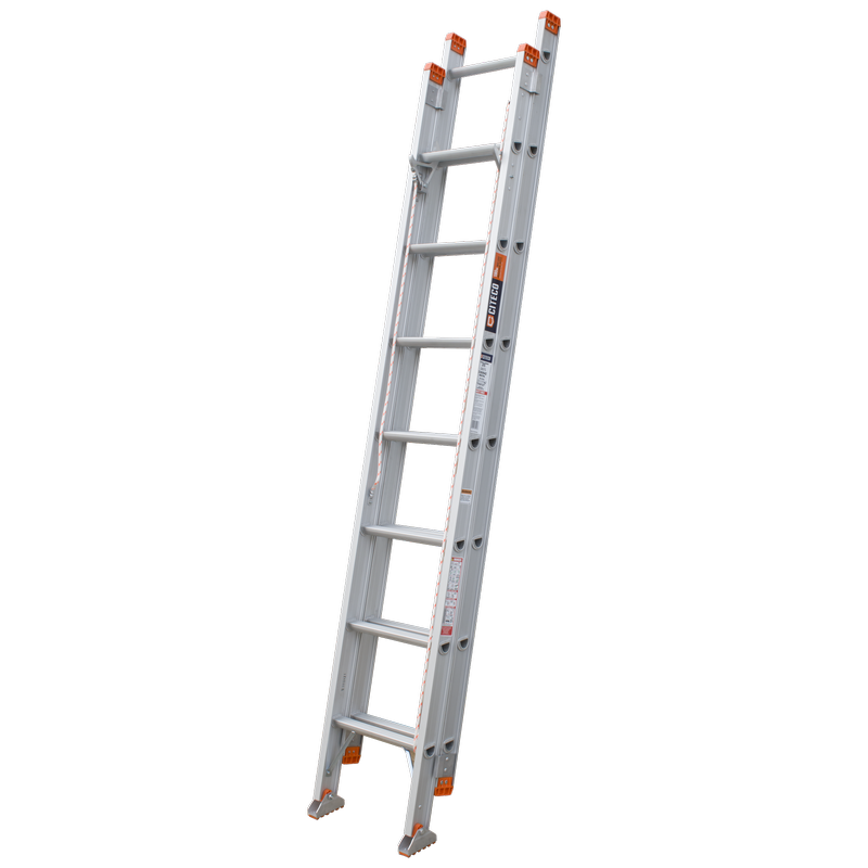 2.6-4.1m 180kg Industrial Aluminium Extension Ladder