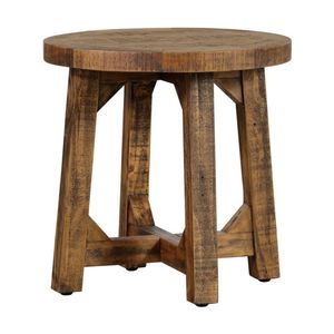 1825 Interiors Oslo Round Side Table New Pine Handmade Furniture Natural