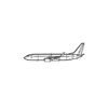 Ignite Laser Boeing 737-800 (1) - Reliable Narrow-Body Airliner Silhouette Metal Wall Art Rustic Metal 23.6 inch - 60 cm