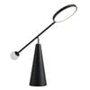 Nordhavn 240v Black Orbit Table Lamp, Metal Led Bedside Lampshade Desk Light