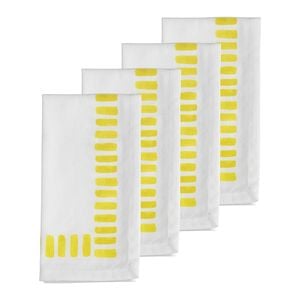 4pc Porto Riviera 45cm Cotton Napkin Table Cloth Square