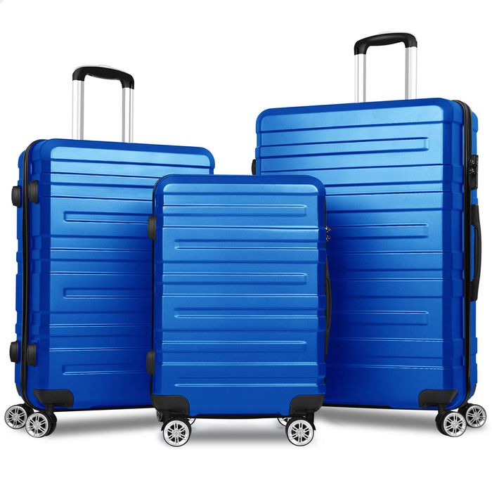 ALFORDSON 20" 24" 28" Luggage 3PCS Set Suitcase TSA Carry on Case Blue
