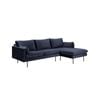 Modern Furniture AKEMI 3 Seater Sofa with Right Chaise - Blue