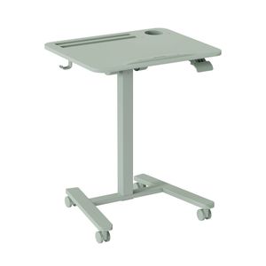 GKU Tiltable Height Adjustable Mobile Sit Stand Desk Wheely 700x500mm green