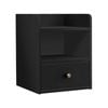 ALFORDSON Bedside Table 1 Drawer Black