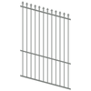 ProtectorAl 0350-1200W x 1800H Palladium Silver Spear Top Pool Fence Panel Raked Up to 15º