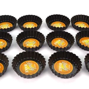 Daily Bake 7.5cm X 2xcm Non Stick Mini Quiche Pan Set Of 12