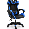 Relaxio Gaming Chair Office chair with Headrest and Lumbar Support - Blue
