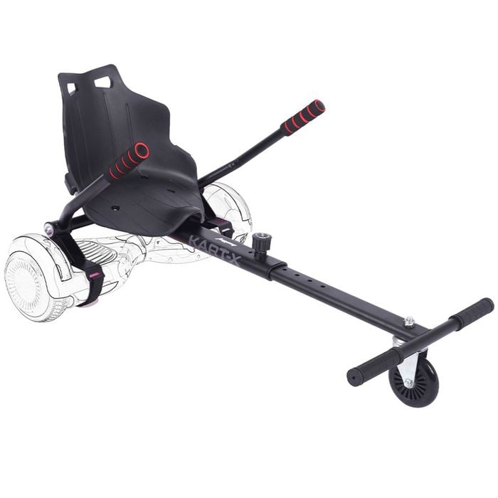 BULLET KART-X Hoverboard Kart Seat Attachment, for 6.5" 8" 10" models, Adjustable Length Frame