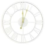 Infinity 40cm Classic White Metal Wall Clock