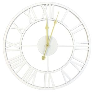 Infinity 40cm Classic White Metal Wall Clock