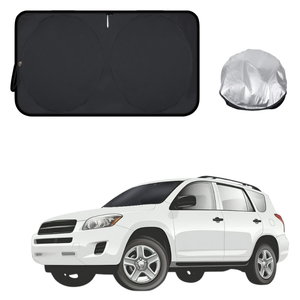 Front Windscreen Sun Shade for Toyota RAV4 2006 - 2012 (XA30) - Standard 150 x 85 cm - Black