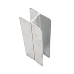 Ridgi 50 x 50 x 3mm 0.65m Galvanised Steel Upright Sleeper H Joiner Post - 0.65m