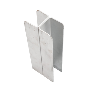 Ridgi 0.65m x 110mm x 60mm Galvanised Steel Upright Sleeper H Joiner Post