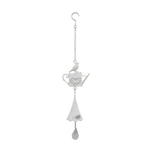 Lvd Rustic Decorative Iron Chime Home/garden Decor White 64.50x14x8.50cm