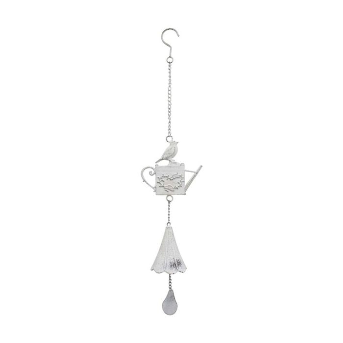 Lvd Rustic Decorative Iron Chime Home/garden Decor White 64.50x14x8.50cm