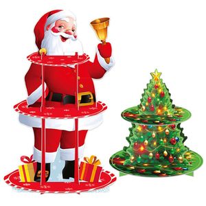 Catzon 2 Pack Cake Stand Christmas Cardboard Dessert Holder
