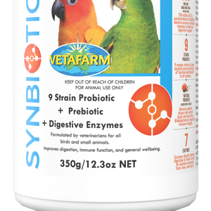 Vetafarm Synbiotic Probiotic + Prebiotic & Digestive Enzymes for Birds 350g